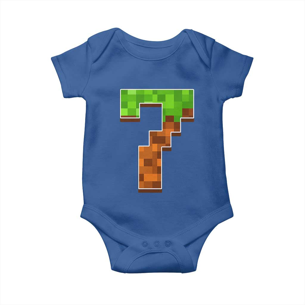 Number 7 Baby Onesie Game Matching 67 Meme Costume 7th Birthday 7 Years - Wonder Print Shop