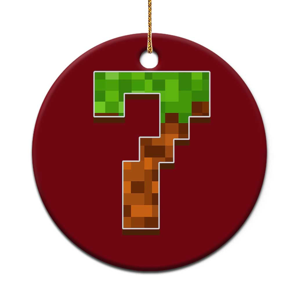 Number 7 Ceramic Ornament Game Matching 67 Meme Costume 7th Birthday 7 Years - Wonder Print Shop