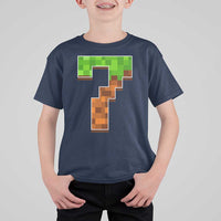 Number 7 T Shirt For Kid Game Matching 67 Meme Costume 7th Birthday 7 Years - Wonder Print Shop