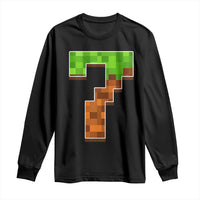 Number 7 Long Sleeve Shirt Game Matching 67 Meme Costume 7th Birthday 7 Years - Wonder Print Shop