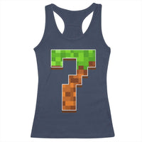 Number 7 Racerback Tank Top Game Matching 67 Meme Costume 7th Birthday 7 Years - Wonder Print Shop