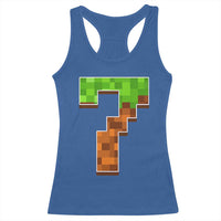Number 7 Racerback Tank Top Game Matching 67 Meme Costume 7th Birthday 7 Years - Wonder Print Shop