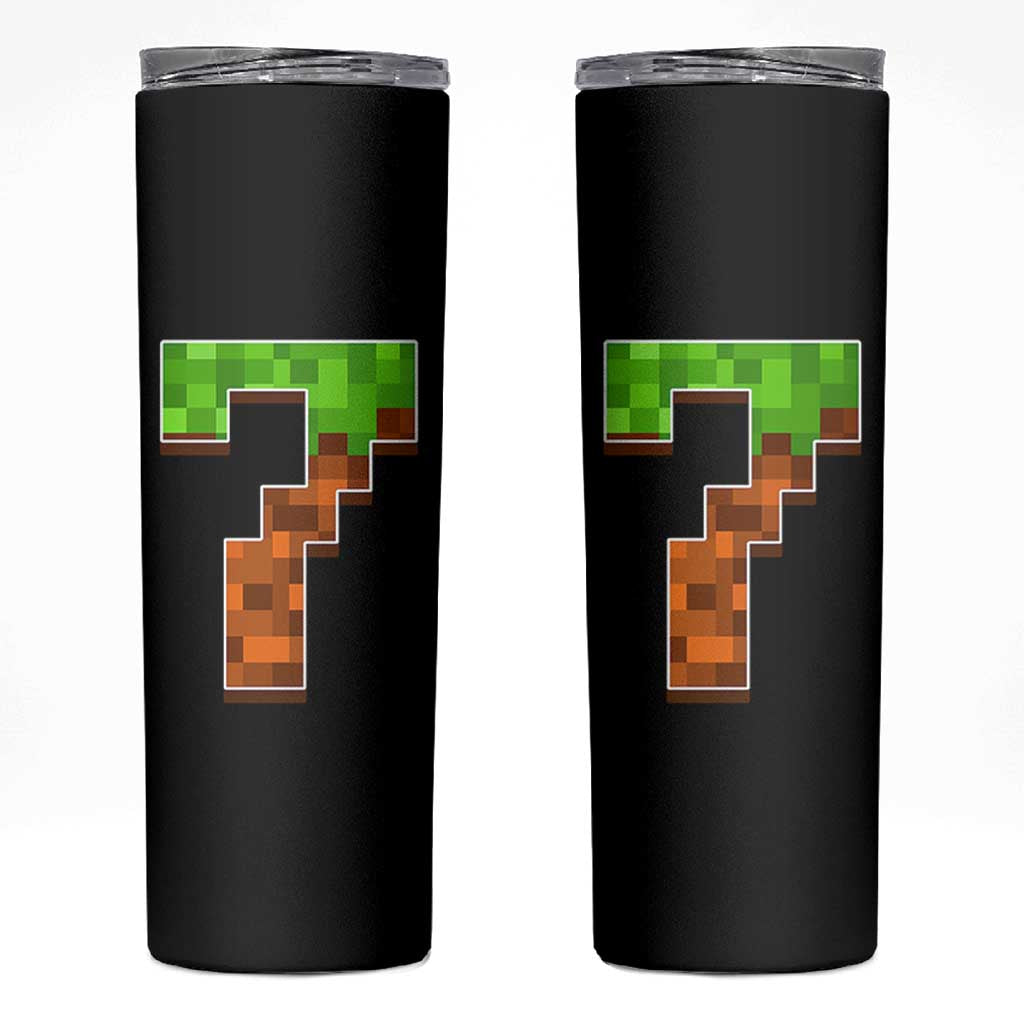 Number 7 Skinny Tumbler Game Matching 67 Meme Costume 7th Birthday 7 Years - Wonder Print Shop