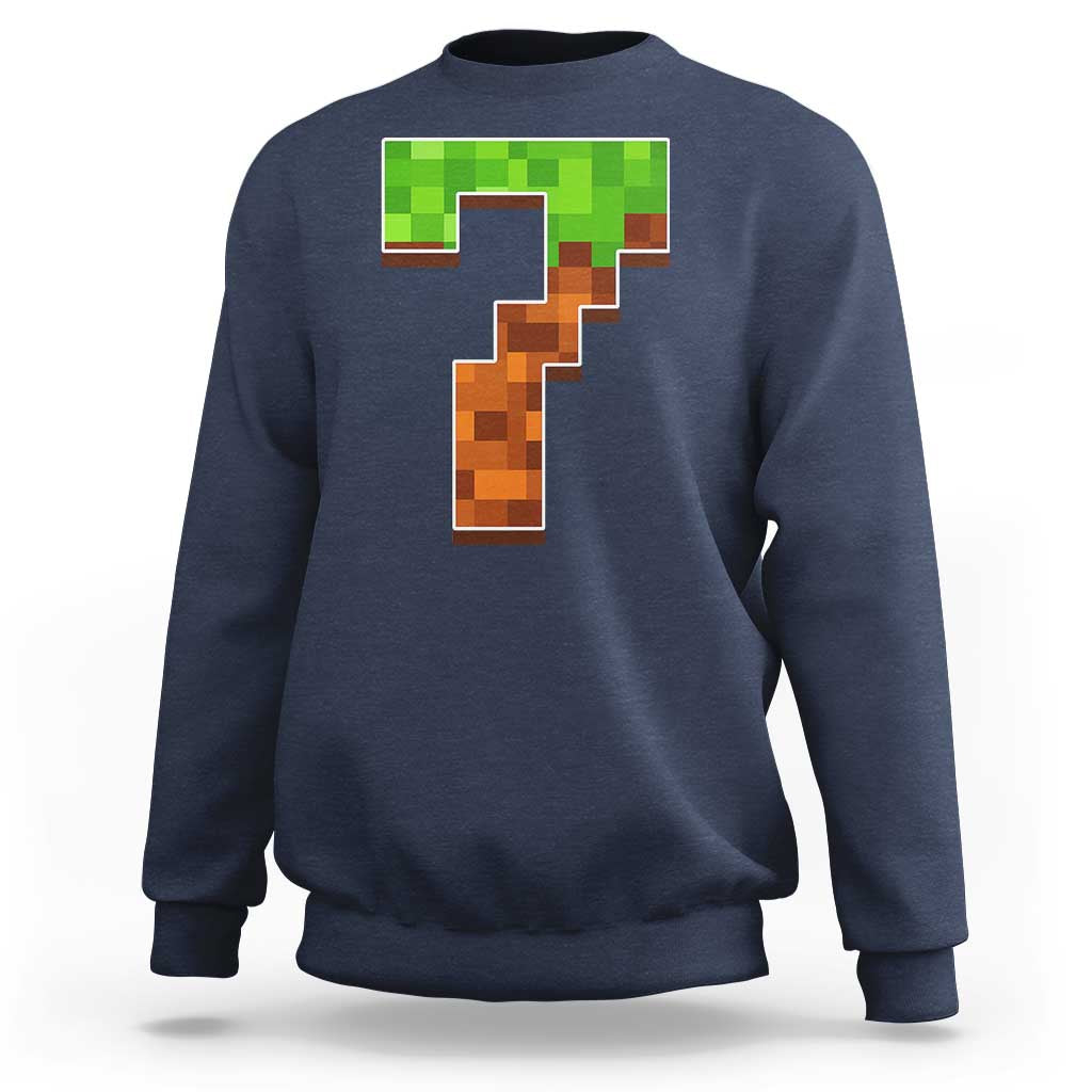 Number 7 Sweatshirt Game Matching 67 Meme Costume 7th Birthday 7 Years - Wonder Print Shop