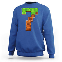 Number 7 Sweatshirt Game Matching 67 Meme Costume 7th Birthday 7 Years - Wonder Print Shop