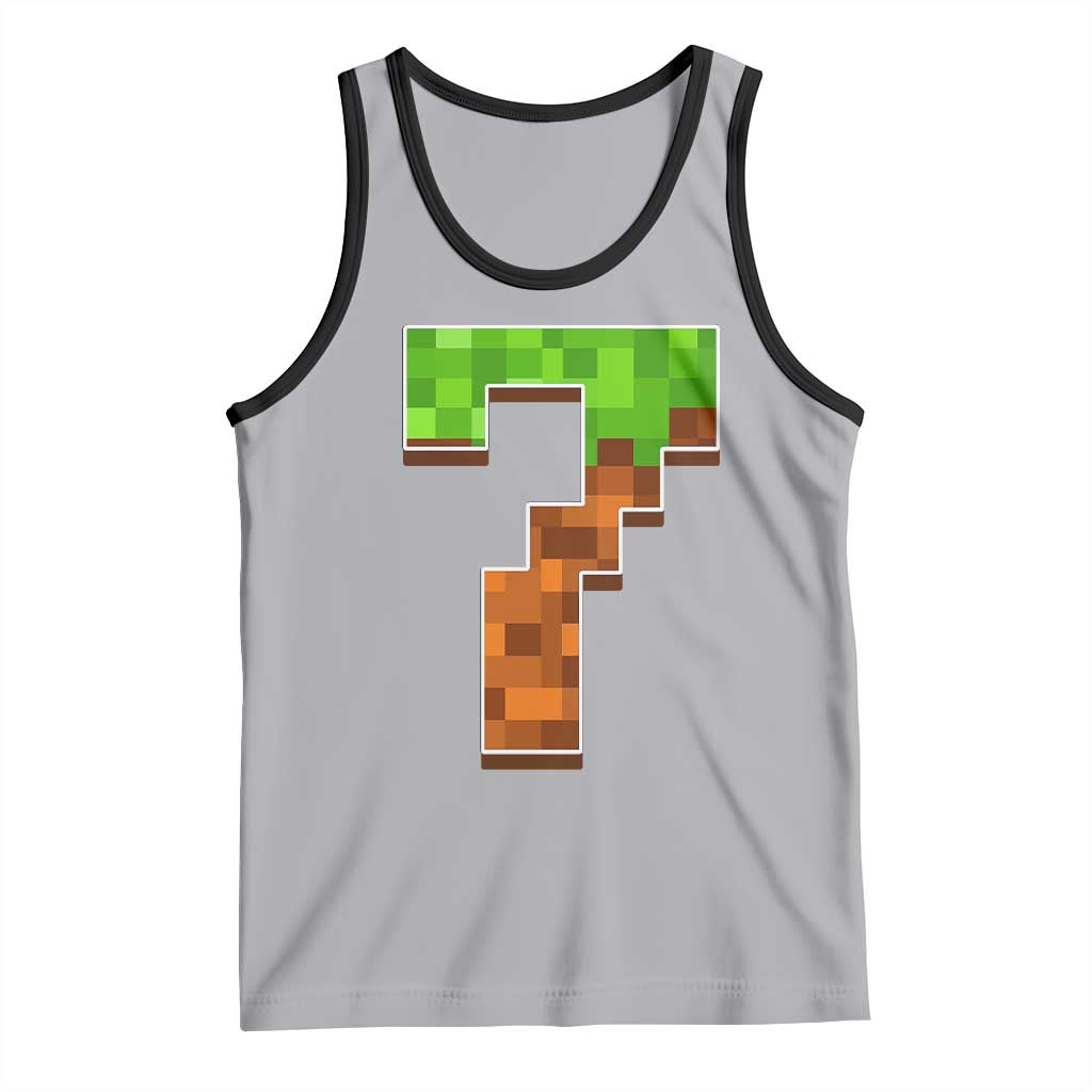 Number 7 Tank Top Game Matching 67 Meme Costume 7th Birthday 7 Years - Wonder Print Shop