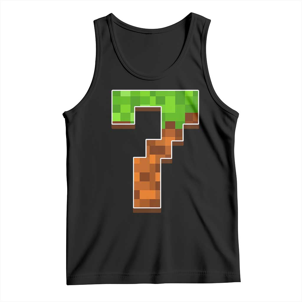 Number 7 Tank Top Game Matching 67 Meme Costume 7th Birthday 7 Years - Wonder Print Shop