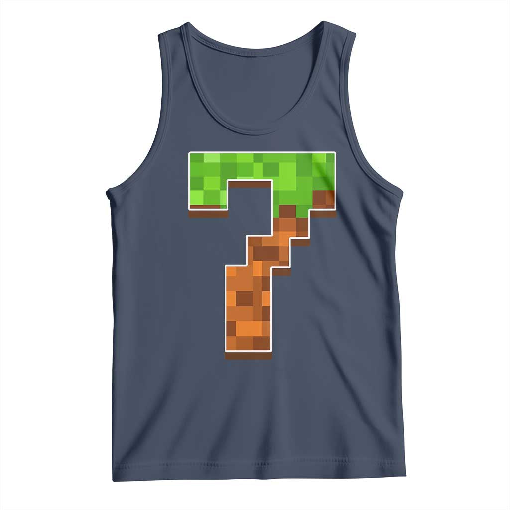 Number 7 Tank Top Game Matching 67 Meme Costume 7th Birthday 7 Years - Wonder Print Shop