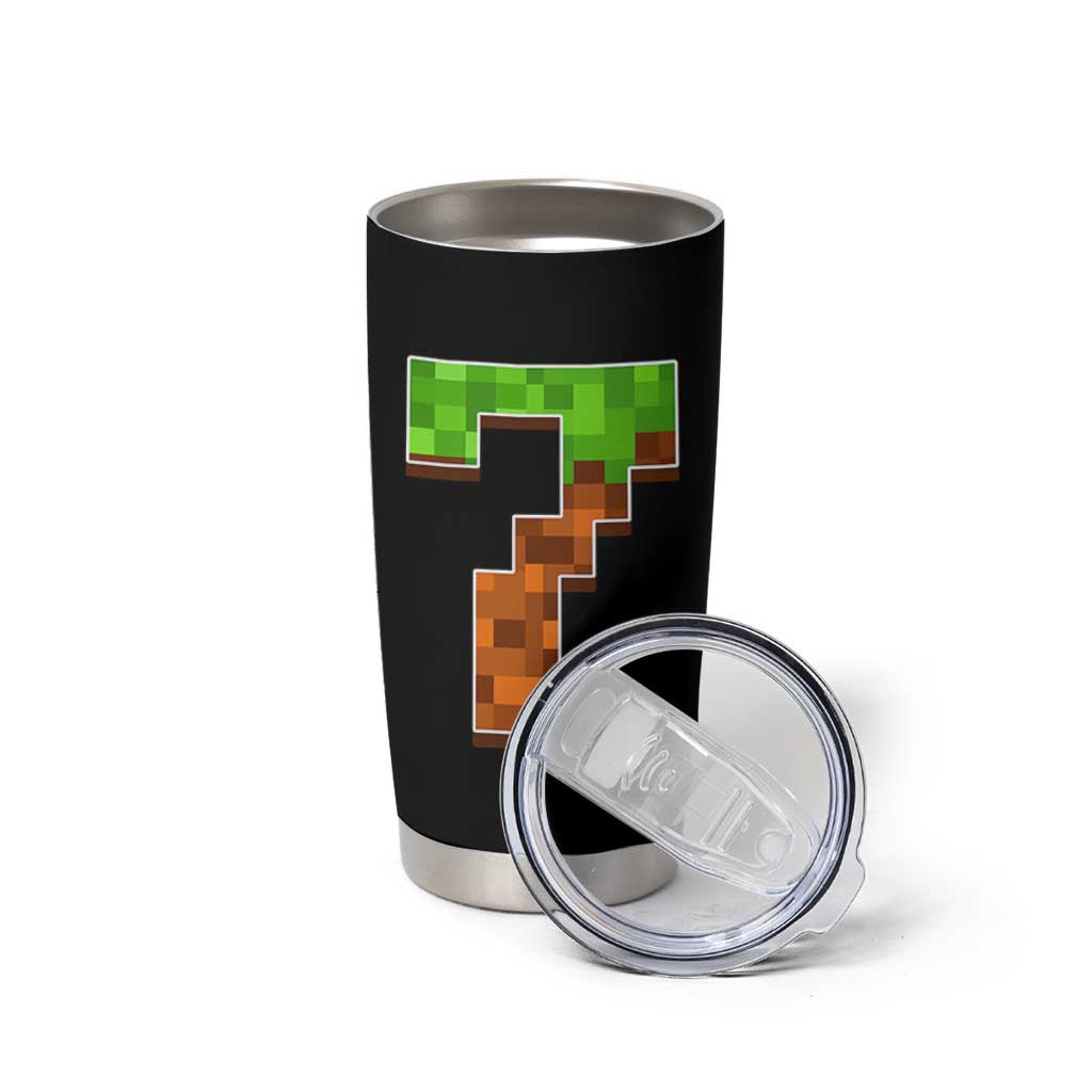 Number 7 Tumbler Cup Game Matching 67 Meme Costume 7th Birthday 7 Years - Wonder Print Shop