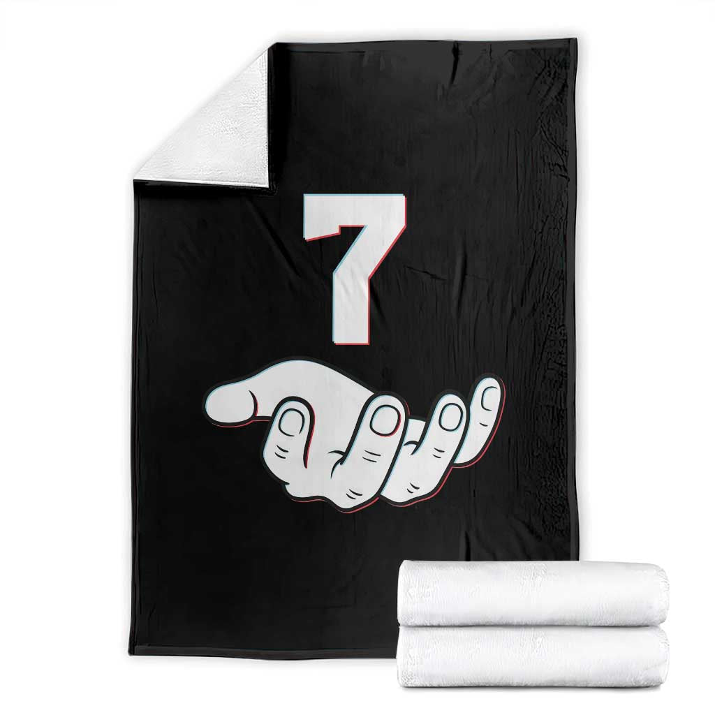 Number 7 Throw Blanket Matching 67 Meme Costume 7th Birthday 7 Years - Wonder Print Shop