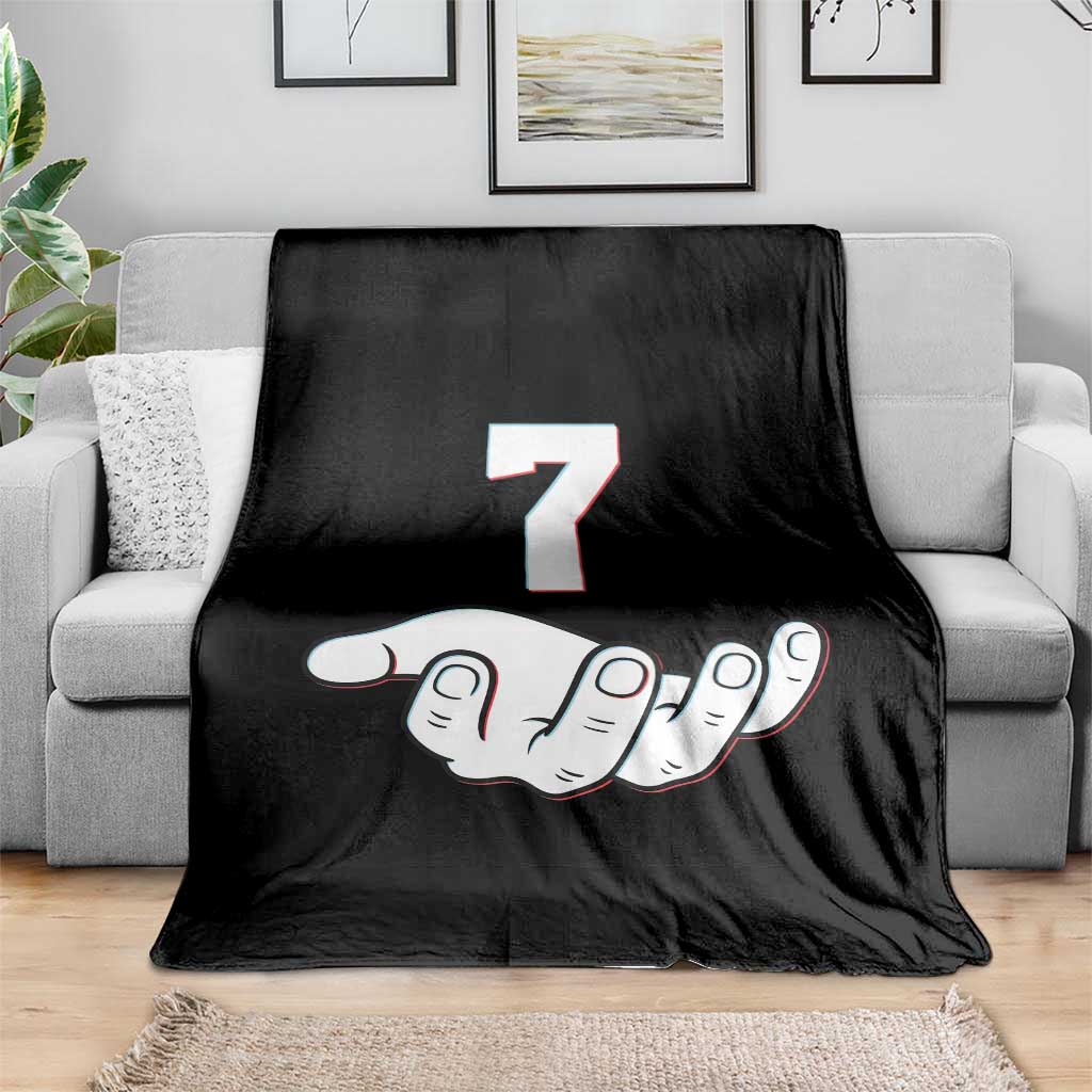 Number 7 Throw Blanket Matching 67 Meme Costume 7th Birthday 7 Years - Wonder Print Shop