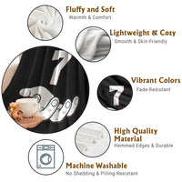 Number 7 Throw Blanket Matching 67 Meme Costume 7th Birthday 7 Years - Wonder Print Shop