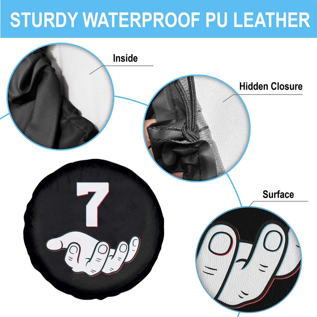 Number 7 Spare Tire Cover Matching 67 Meme Costume 7th Birthday 7 Years - Wonder Print Shop