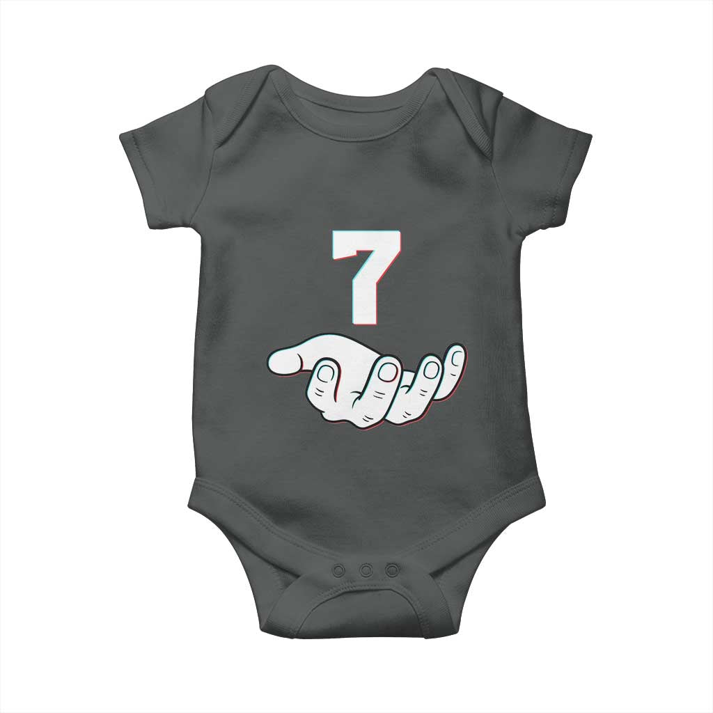 Number 7 Baby Onesie Matching 67 Meme Costume 7th Birthday 7 Years - Wonder Print Shop