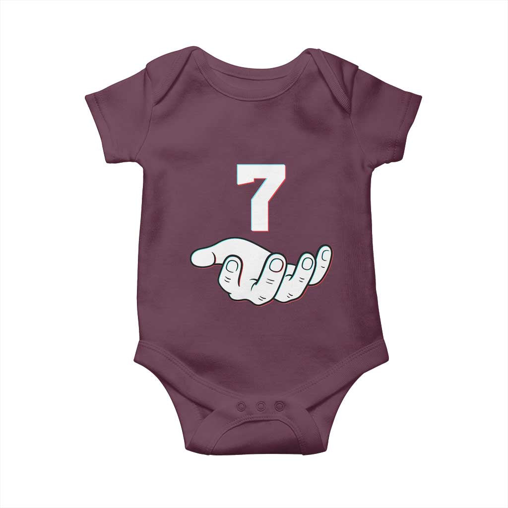 Number 7 Baby Onesie Matching 67 Meme Costume 7th Birthday 7 Years - Wonder Print Shop