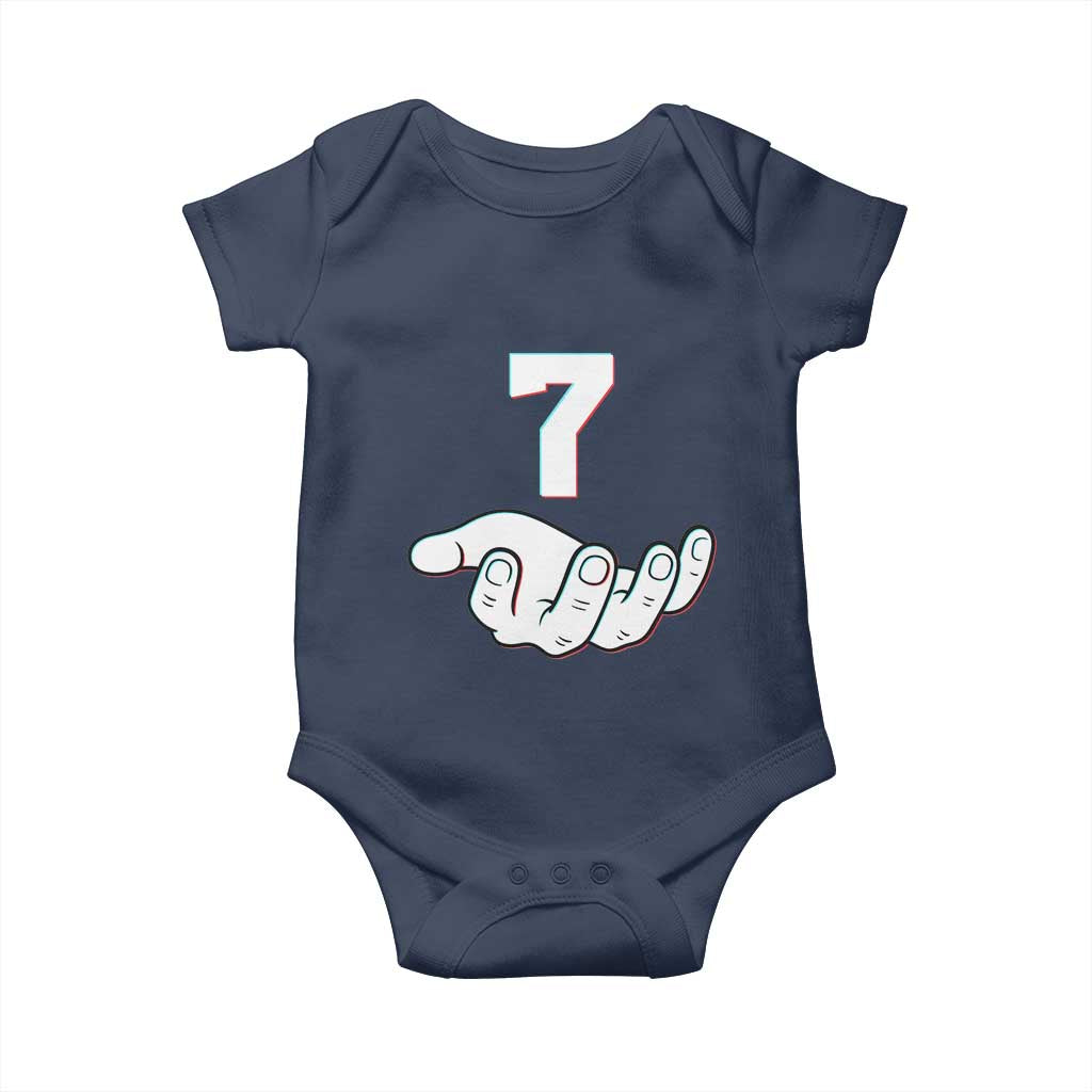 Number 7 Baby Onesie Matching 67 Meme Costume 7th Birthday 7 Years - Wonder Print Shop