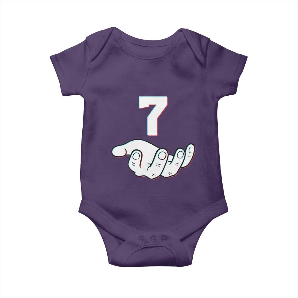 Number 7 Baby Onesie Matching 67 Meme Costume 7th Birthday 7 Years - Wonder Print Shop