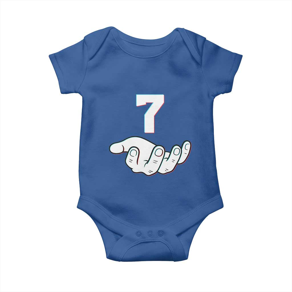 Number 7 Baby Onesie Matching 67 Meme Costume 7th Birthday 7 Years - Wonder Print Shop