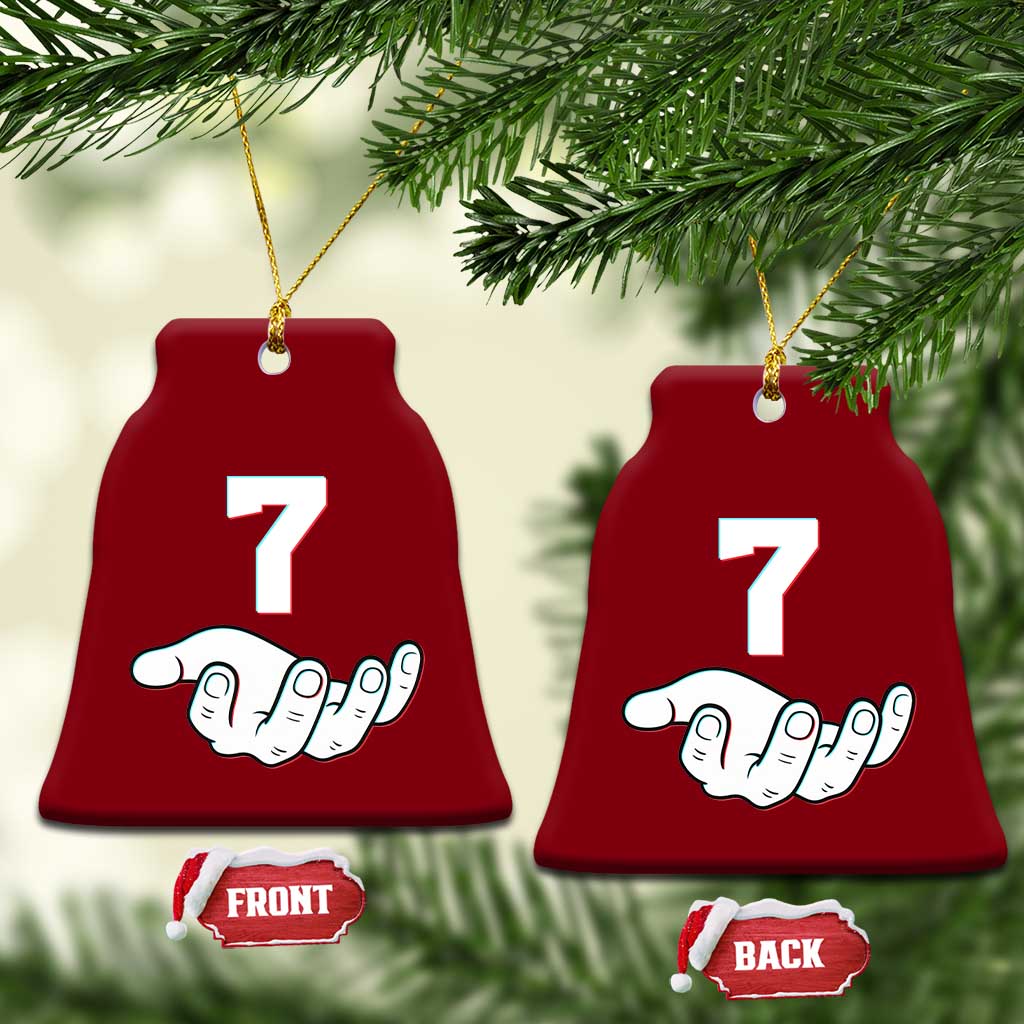 Number 7 Ceramic Ornament Matching 67 Meme Costume 7th Birthday 7 Years - Wonder Print Shop