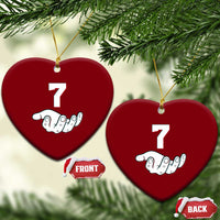 Number 7 Ceramic Ornament Matching 67 Meme Costume 7th Birthday 7 Years - Wonder Print Shop