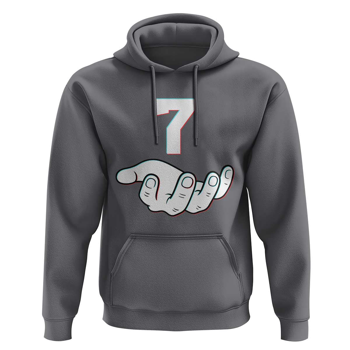 Number 7 Hoodie Matching 67 Meme Costume 7th Birthday 7 Years - Wonder Print Shop