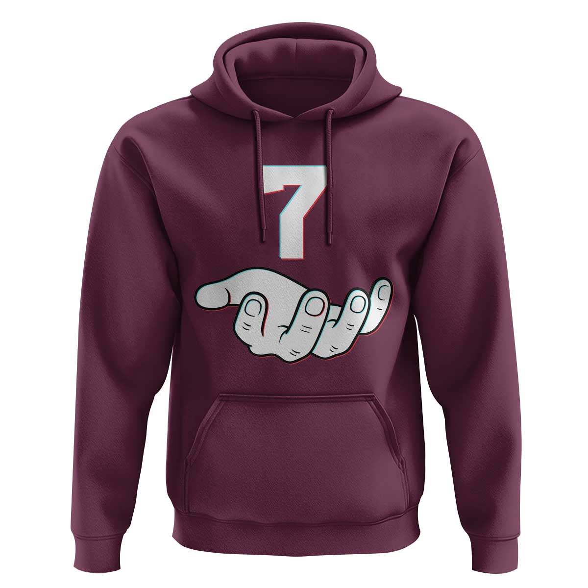Number 7 Hoodie Matching 67 Meme Costume 7th Birthday 7 Years - Wonder Print Shop