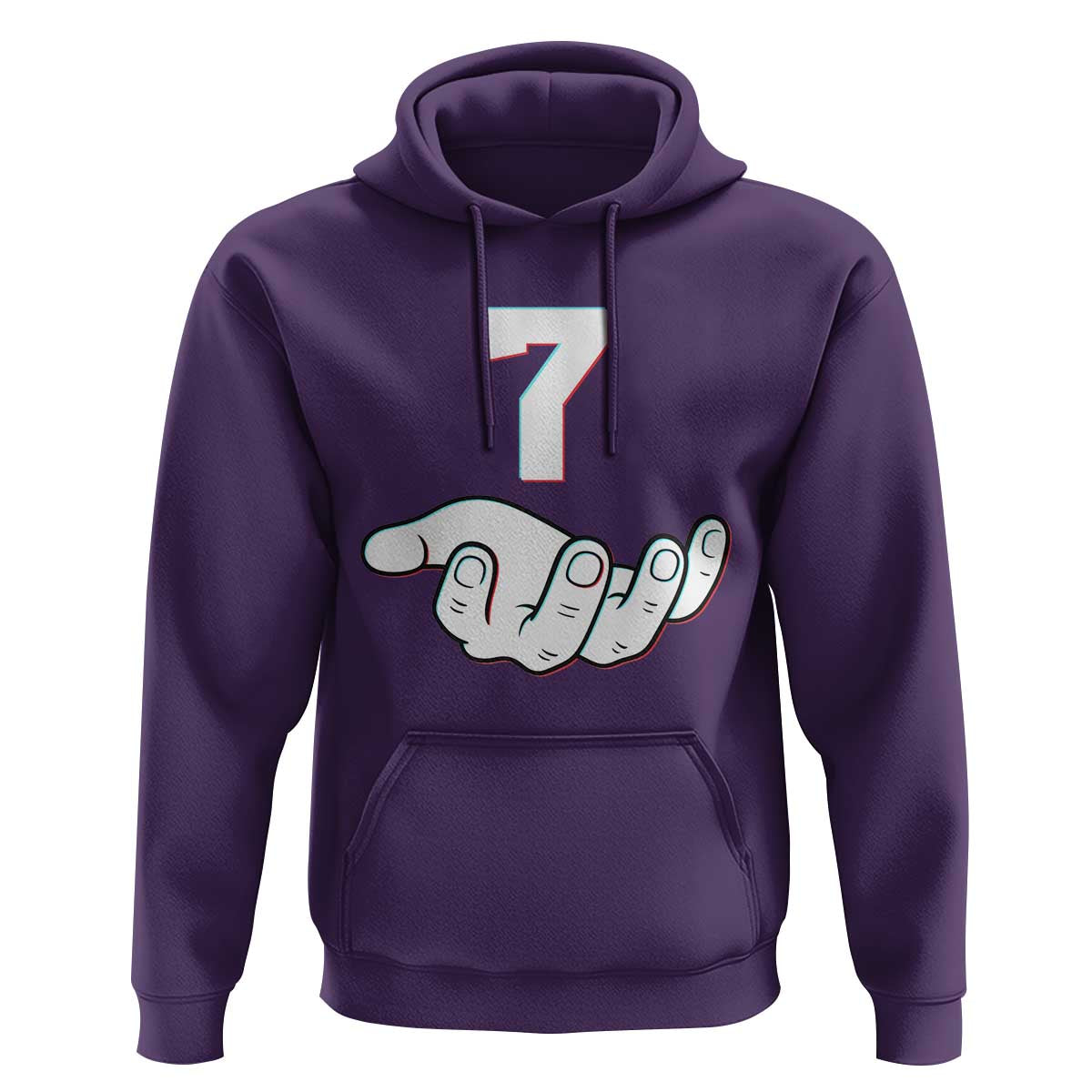 Number 7 Hoodie Matching 67 Meme Costume 7th Birthday 7 Years - Wonder Print Shop