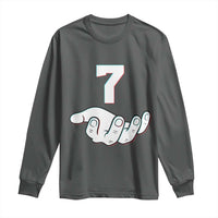Number 7 Long Sleeve Shirt Matching 67 Meme Costume 7th Birthday 7 Years - Wonder Print Shop
