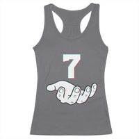 Number 7 Racerback Tank Top Matching 67 Meme Costume 7th Birthday 7 Years - Wonder Print Shop