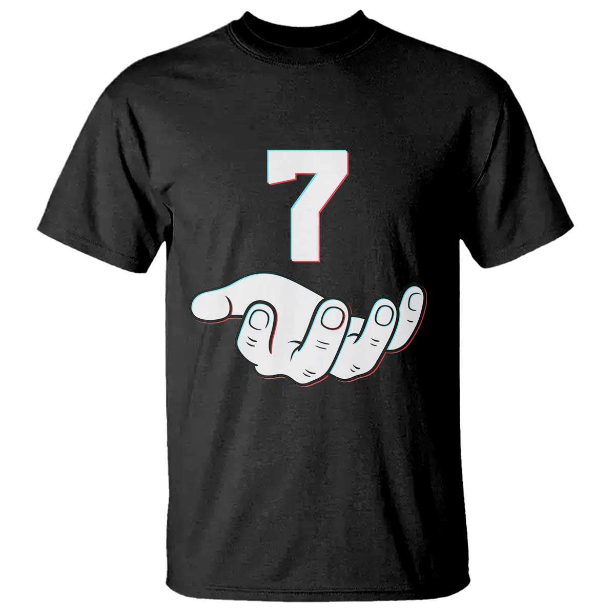 Number 7 T Shirt Matching 67 Meme Costume 7th Birthday 7 Years - Wonder Print Shop
