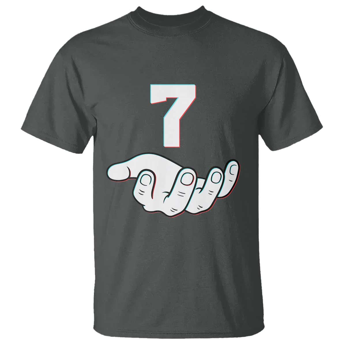 Number 7 T Shirt Matching 67 Meme Costume 7th Birthday 7 Years - Wonder Print Shop