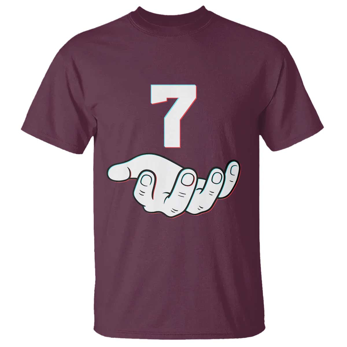 Number 7 T Shirt Matching 67 Meme Costume 7th Birthday 7 Years - Wonder Print Shop