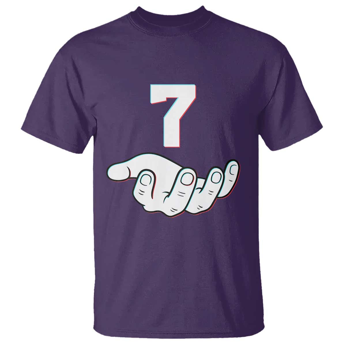 Number 7 T Shirt Matching 67 Meme Costume 7th Birthday 7 Years - Wonder Print Shop