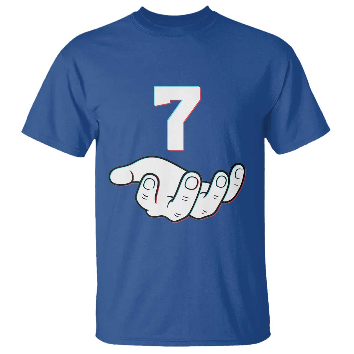 Number 7 T Shirt Matching 67 Meme Costume 7th Birthday 7 Years - Wonder Print Shop