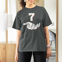 Number 7 T Shirt For Women Matching 67 Meme Costume 7th Birthday 7 Years - Wonder Print Shop
