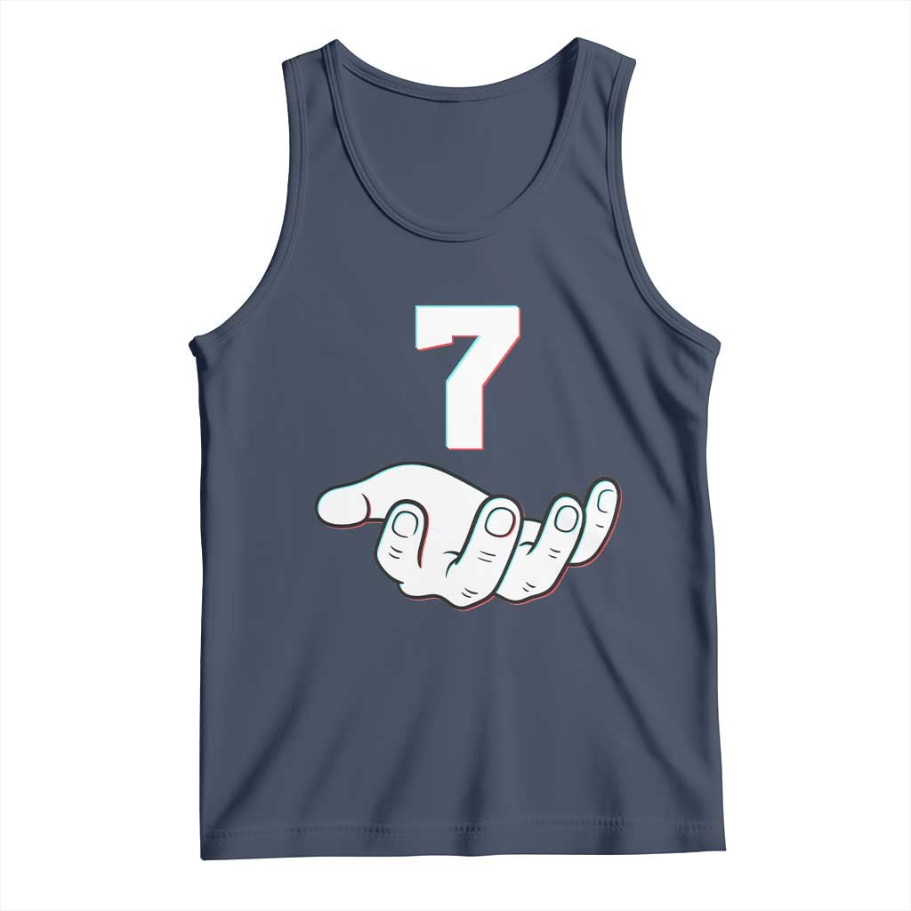 Number 7 Tank Top Matching 67 Meme Costume 7th Birthday 7 Years - Wonder Print Shop