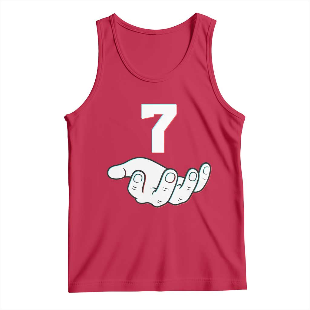 Number 7 Tank Top Matching 67 Meme Costume 7th Birthday 7 Years - Wonder Print Shop