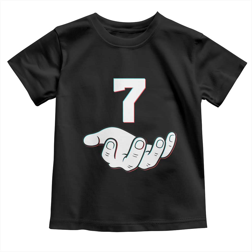 Number 7 Toddler T Shirt Matching 67 Meme Costume 7th Birthday 7 Years - Wonder Print Shop