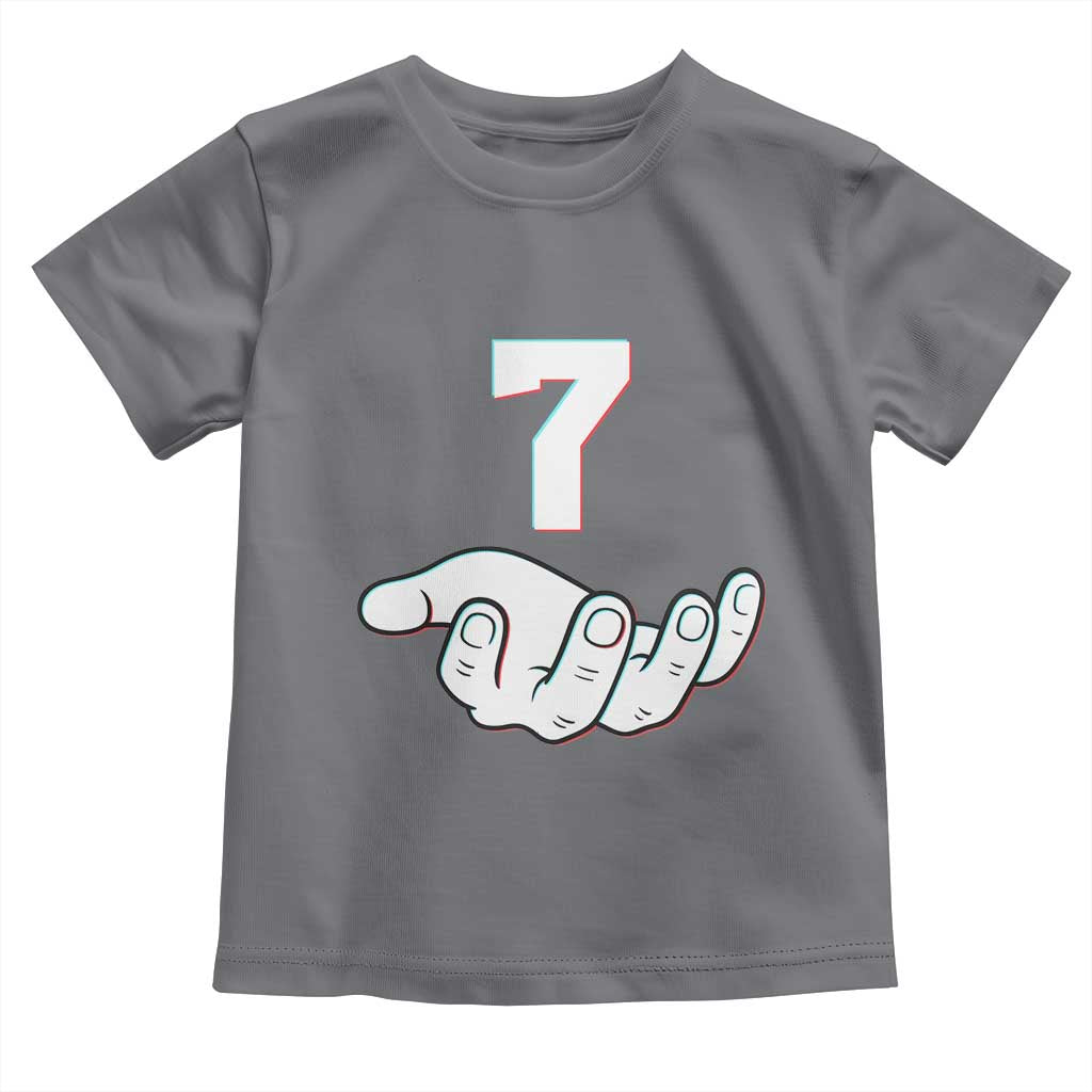 Number 7 Toddler T Shirt Matching 67 Meme Costume 7th Birthday 7 Years - Wonder Print Shop