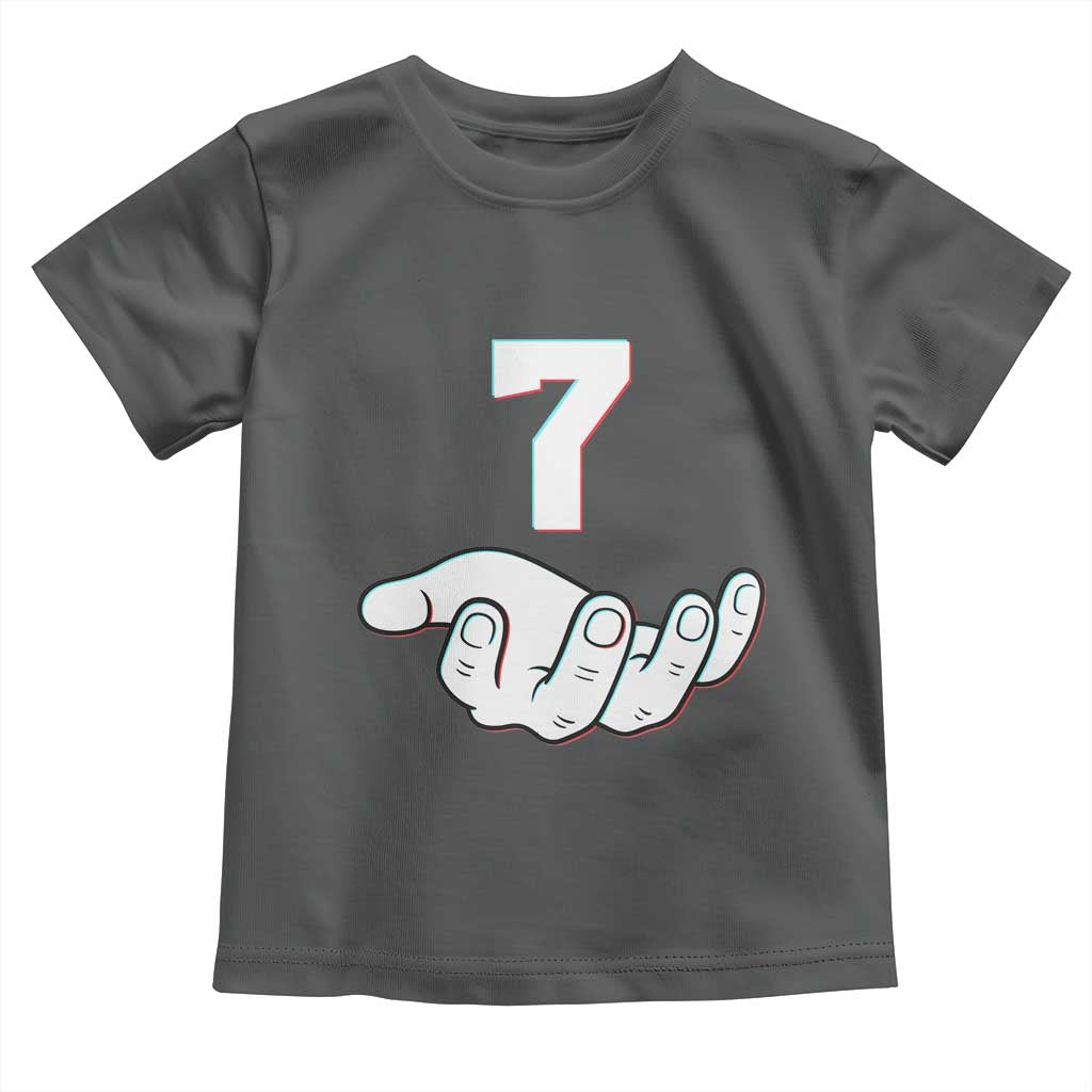 Number 7 Toddler T Shirt Matching 67 Meme Costume 7th Birthday 7 Years - Wonder Print Shop