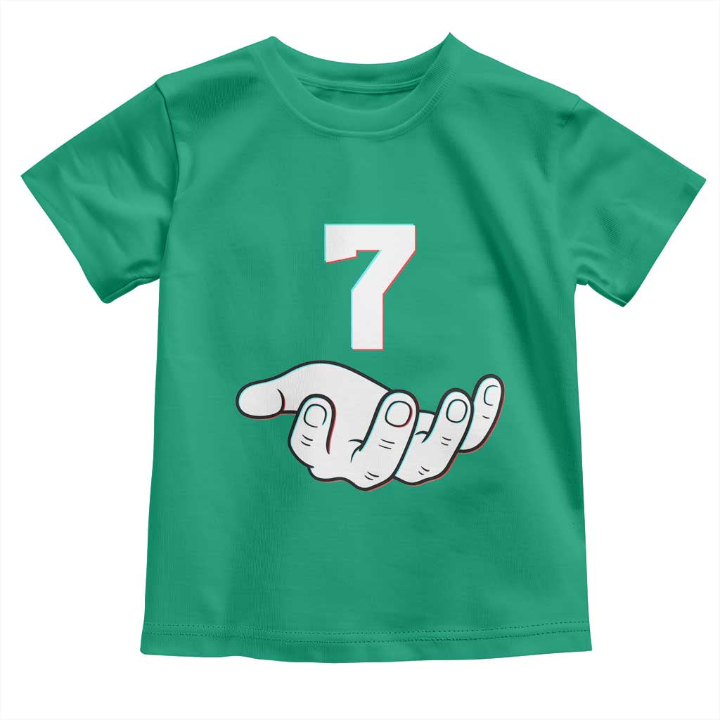 Number 7 Toddler T Shirt Matching 67 Meme Costume 7th Birthday 7 Years - Wonder Print Shop