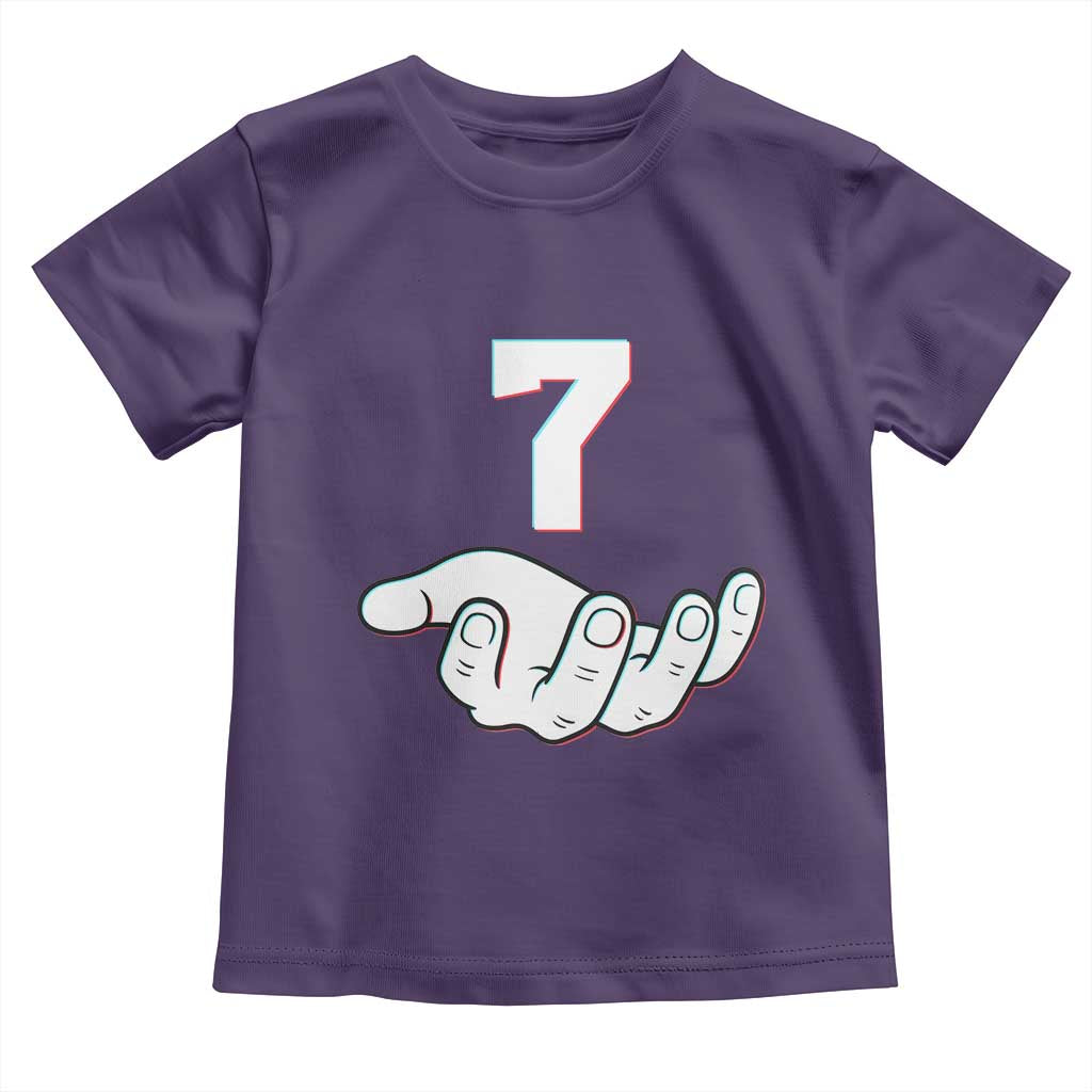 Number 7 Toddler T Shirt Matching 67 Meme Costume 7th Birthday 7 Years - Wonder Print Shop