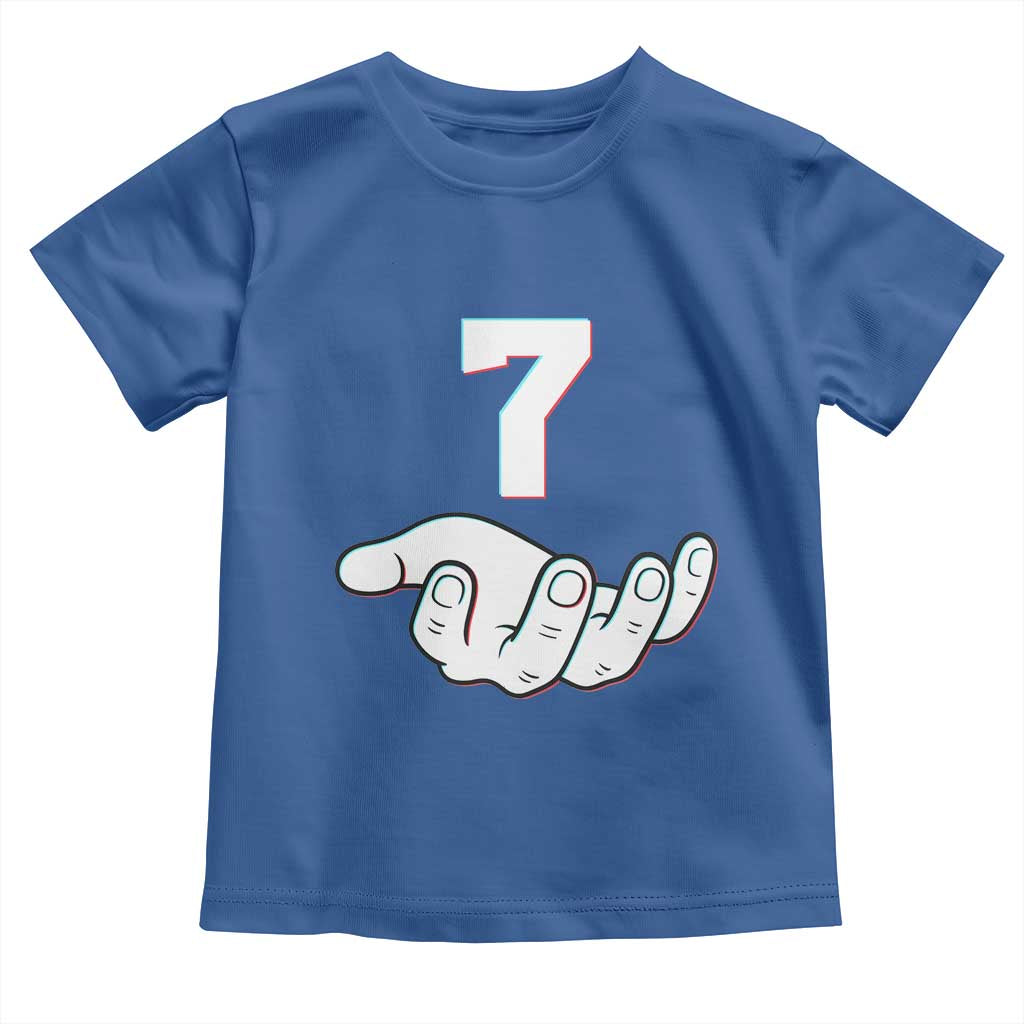 Number 7 Toddler T Shirt Matching 67 Meme Costume 7th Birthday 7 Years - Wonder Print Shop