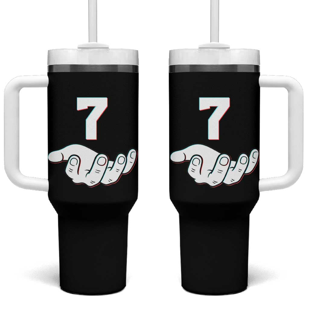 Number 7 Tumbler With Handle Matching 67 Meme Costume 7th Birthday 7 Years - Wonder Print Shop