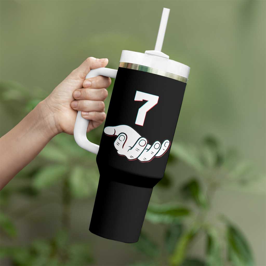 Number 7 Tumbler With Handle Matching 67 Meme Costume 7th Birthday 7 Years - Wonder Print Shop