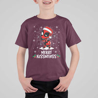 Funny Christmas T Shirt For Kid Merry Kissmyass Cute Spider-Women Santa Sarcastic Xmas - Wonder Print Shop