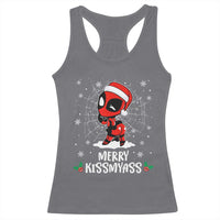 Funny Christmas Racerback Tank Top Merry Kissmyass Cute Spider-Women Santa Sarcastic Xmas