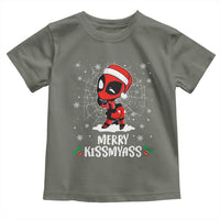 Funny Christmas Toddler T Shirt Merry Kissmyass Cute Spider-Women Santa Sarcastic Xmas
