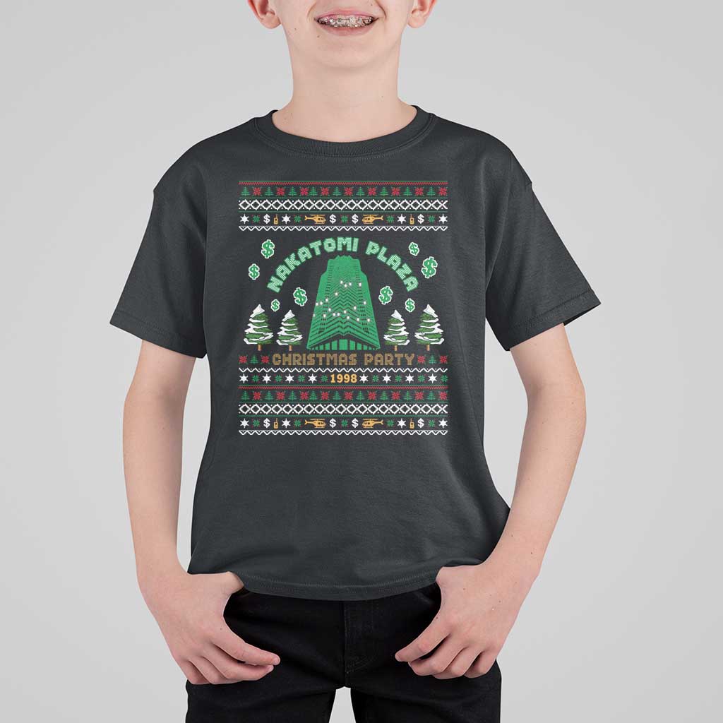 Nakatomi Plaza Christmas Party 1988 T Shirt For Kid Funny 80's Movie Xmas Gift Ugly Christmas - Wonder Print Shop