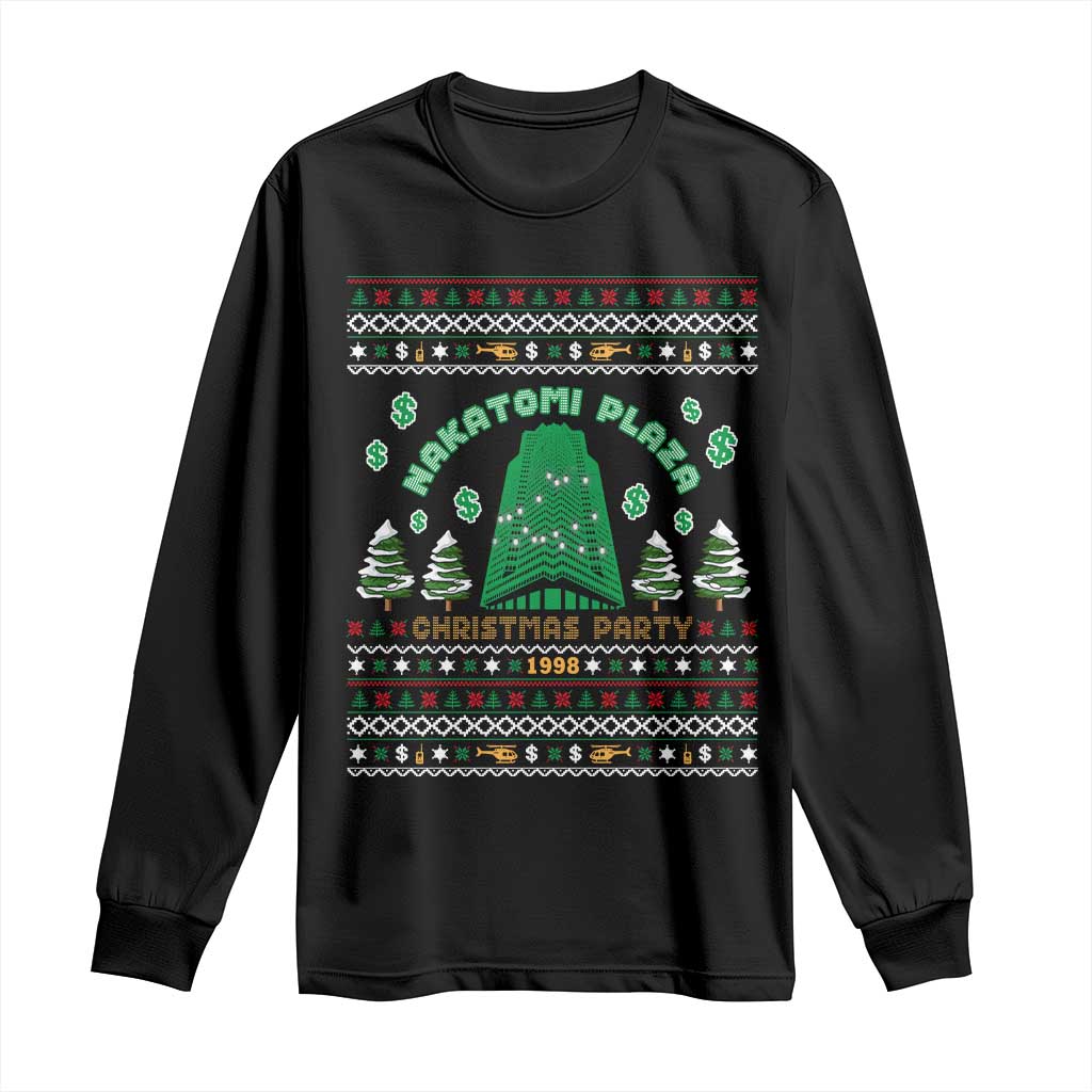 Nakatomi Plaza Christmas Party 1988 Long Sleeve Shirt Funny 80's Movie Xmas Gift Ugly Christmas